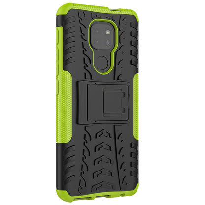 Anti-slip PC + TPU Combo Case with Kickstand for Motorola Moto G9 Play