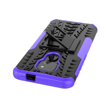 Anti-slip PC + TPU Combo Case with Kickstand for Motorola Moto G9 Play