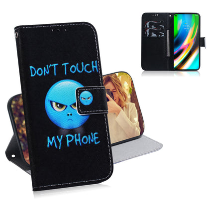 Pattern Printing Wallet Leather Phone Case for Motorola Moto G9 Plus