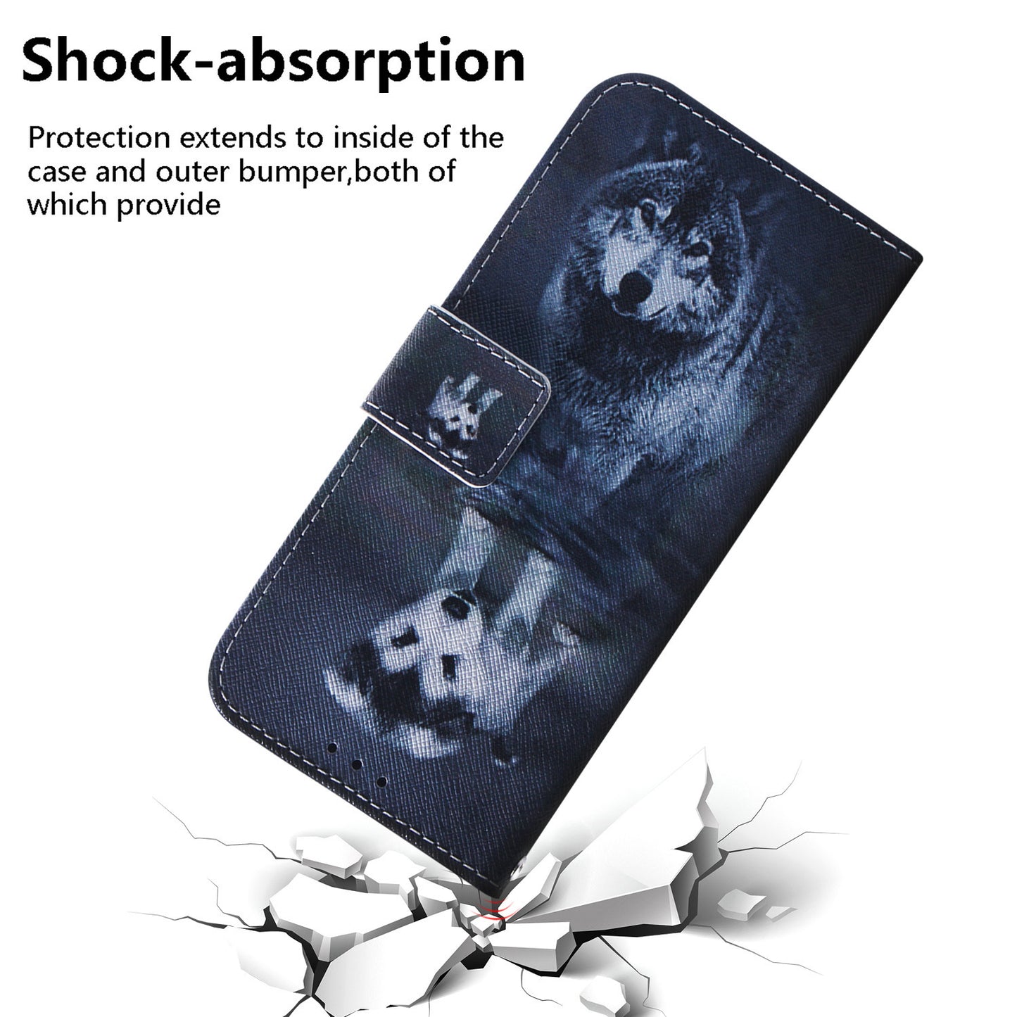 Pattern Printing Wallet Leather Phone Case for Motorola Moto G9 Plus