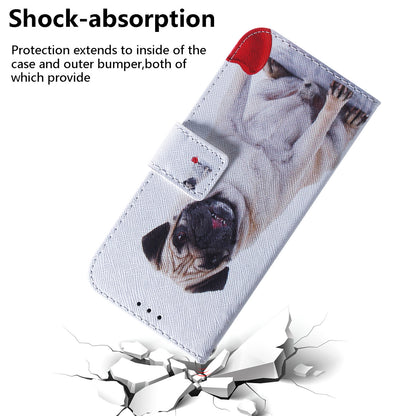 Pattern Printing Wallet Leather Phone Case for Motorola Moto G9 Plus