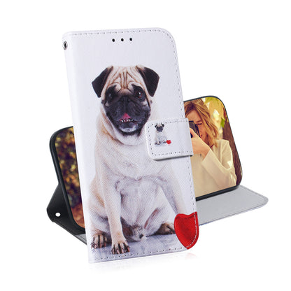 Pattern Printing Wallet Leather Phone Case for Motorola Moto G9 Plus