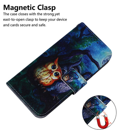 Pattern Printing Wallet Leather Phone Case for Motorola Moto G9 Plus