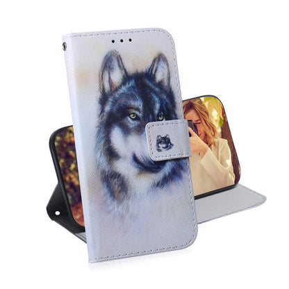 Pattern Printing Wallet Leather Phone Case for Motorola Moto G9 Plus