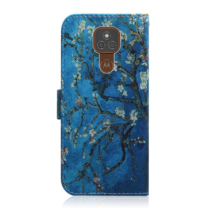 Patterned PU Leather Wallet Case for Motorola Moto G9 Play/Moto E7 Plus/Moto G9 (India) Shell