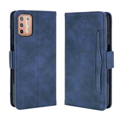 Draw-Out Card Slots Leather Wallet Phone Cover Shell for Motorola Moto G9 Plus