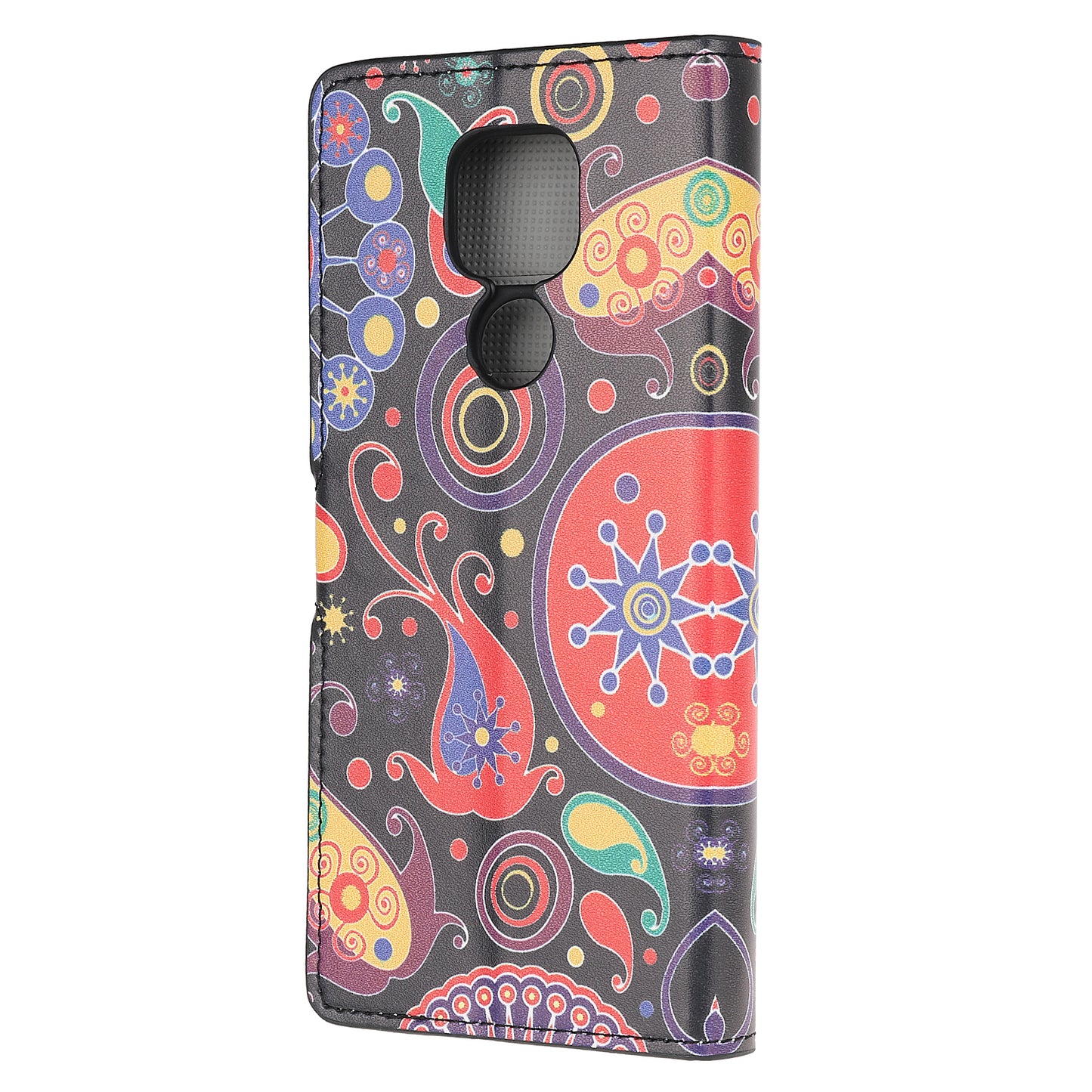 Pattern Printing PU Leather Wallet Stand Cover Case for Motorola Moto G9 Play / Motorola Moto E7 Plus