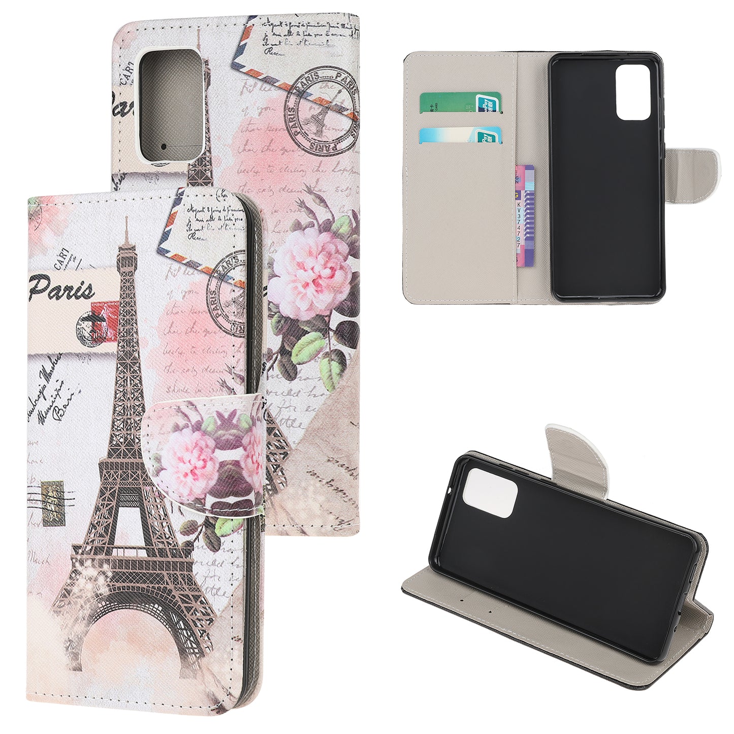 Pattern Printing Cross Texture Leather Wallet Case for Motorola Moto G9 Plus