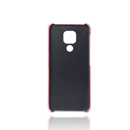 KSQ PU Leather Coated Hard PC Cover with Double Card Slots for Motorola Moto G9 Play