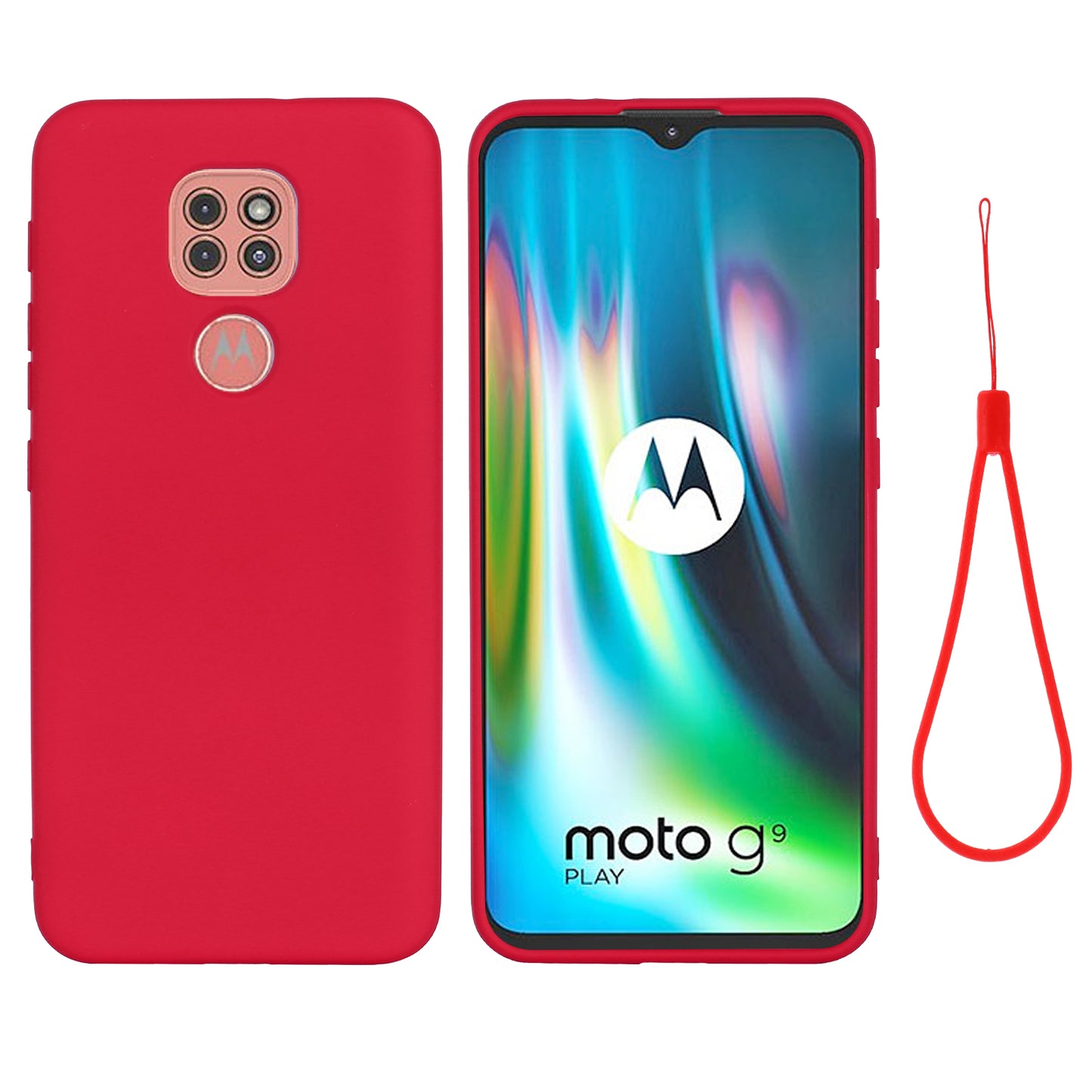 Soft Liquid Silicone Mobile Phone Cover for Motorola Moto G9 Play