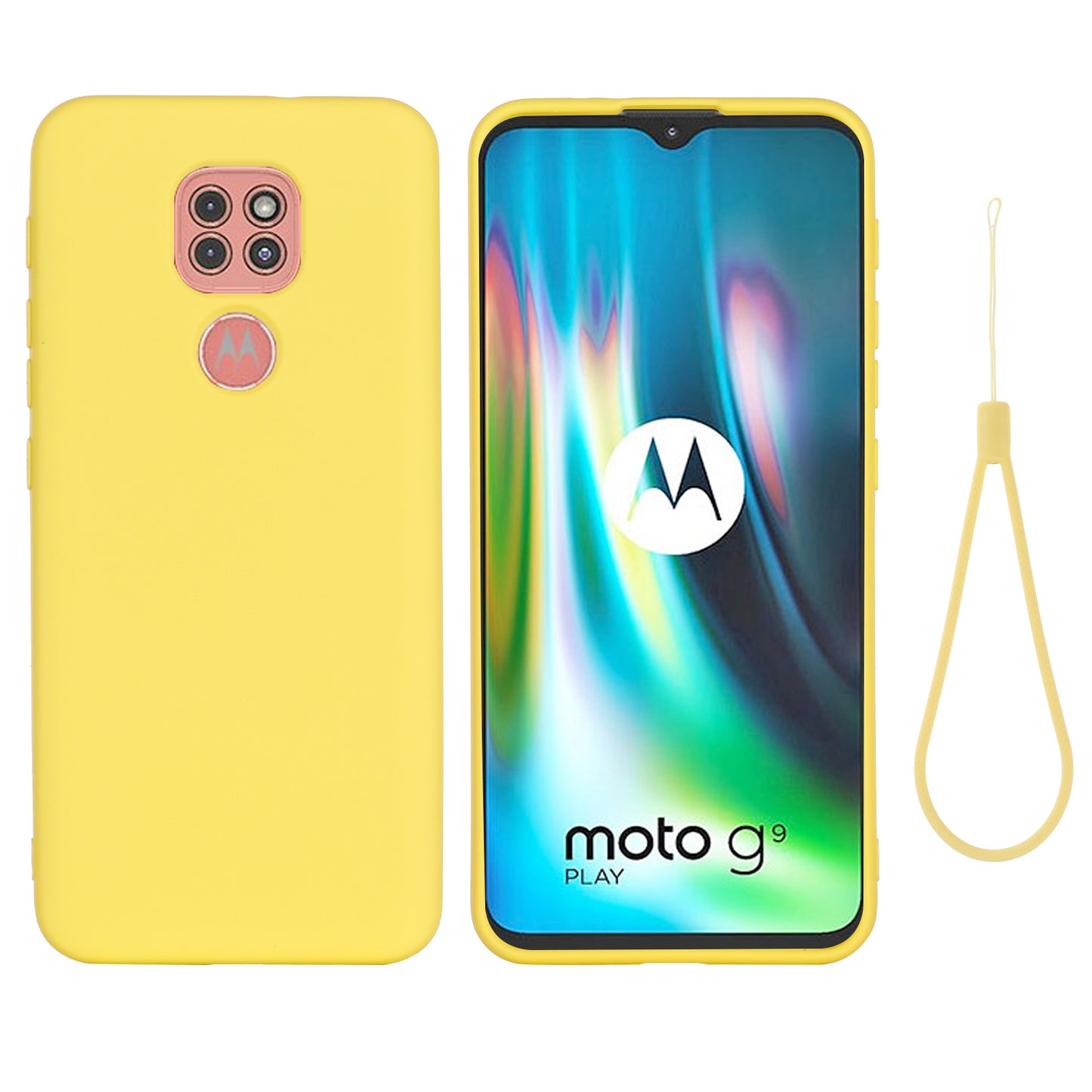 Soft Liquid Silicone Mobile Phone Cover for Motorola Moto G9 Play