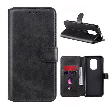 Classic Wallet Stand Flip Leather Phone Case for Motorola Moto G9 Play / Motorola Moto E7 Plus