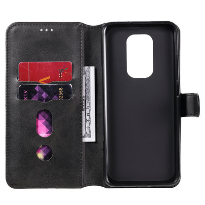 Classic Wallet Stand Flip Leather Phone Case for Motorola Moto G9 Play / Motorola Moto E7 Plus