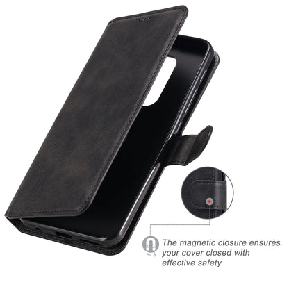 Classic Wallet Stand Flip Leather Phone Case for Motorola Moto G9 Play / Motorola Moto E7 Plus