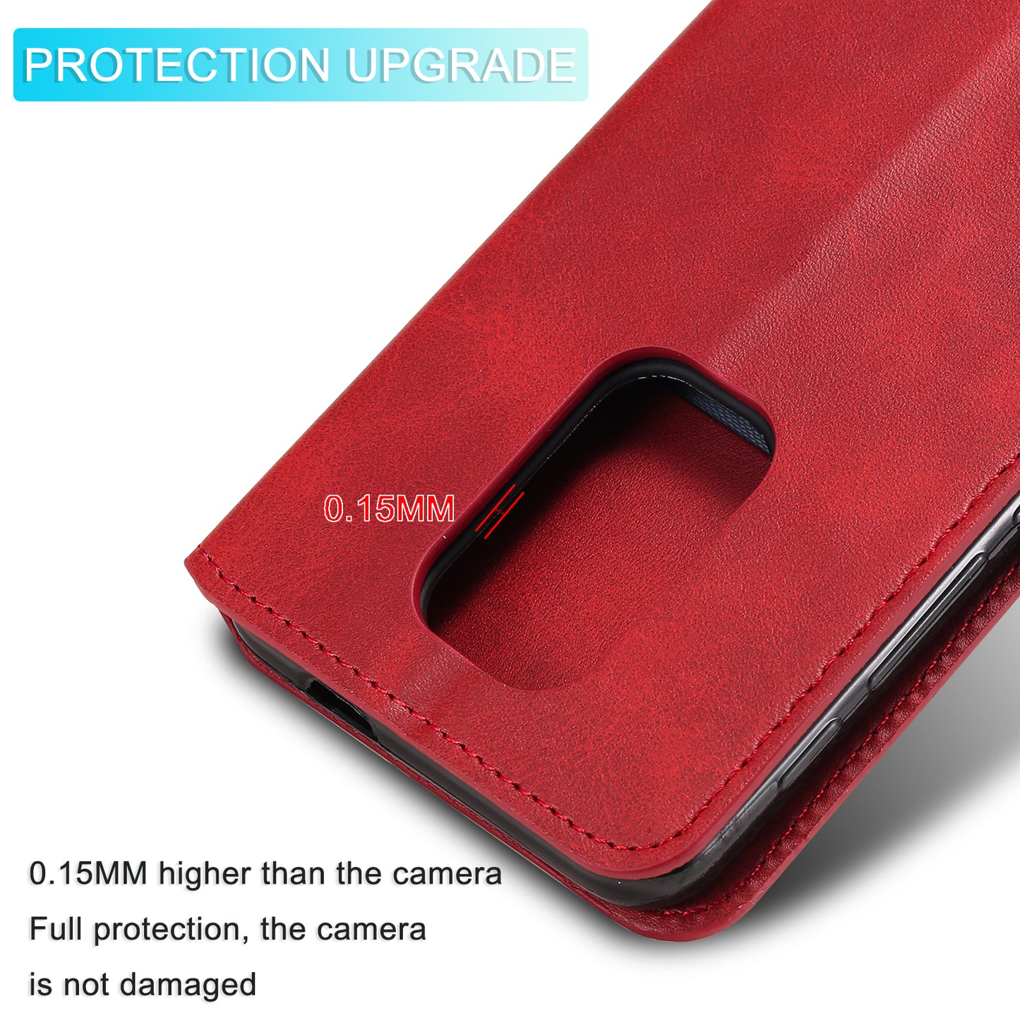 Classic Wallet Stand Flip Leather Phone Case for Motorola Moto G9 Play / Motorola Moto E7 Plus