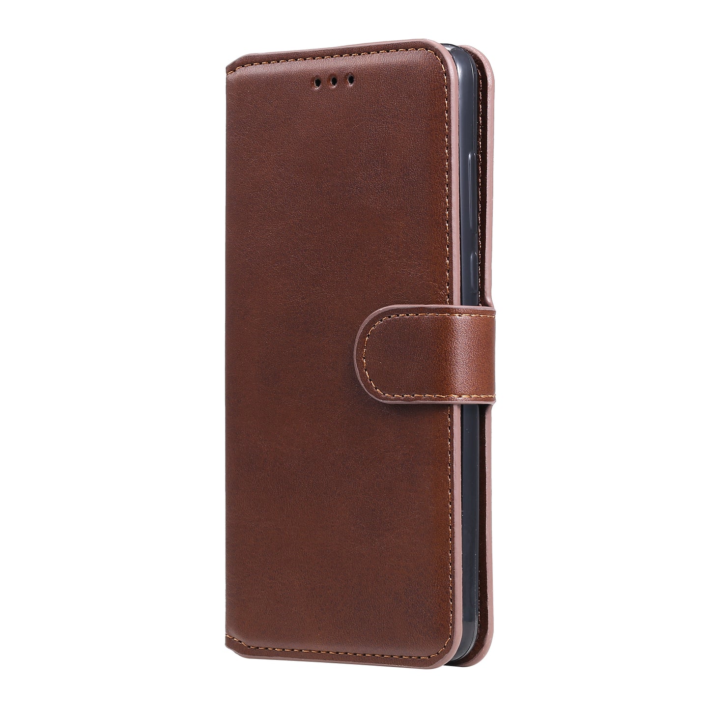 Classic Wallet Stand Flip Leather Phone Case for Motorola Moto G9 Play / Motorola Moto E7 Plus