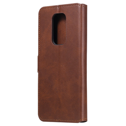 Classic Wallet Stand Flip Leather Phone Case for Motorola Moto G9 Play / Motorola Moto E7 Plus