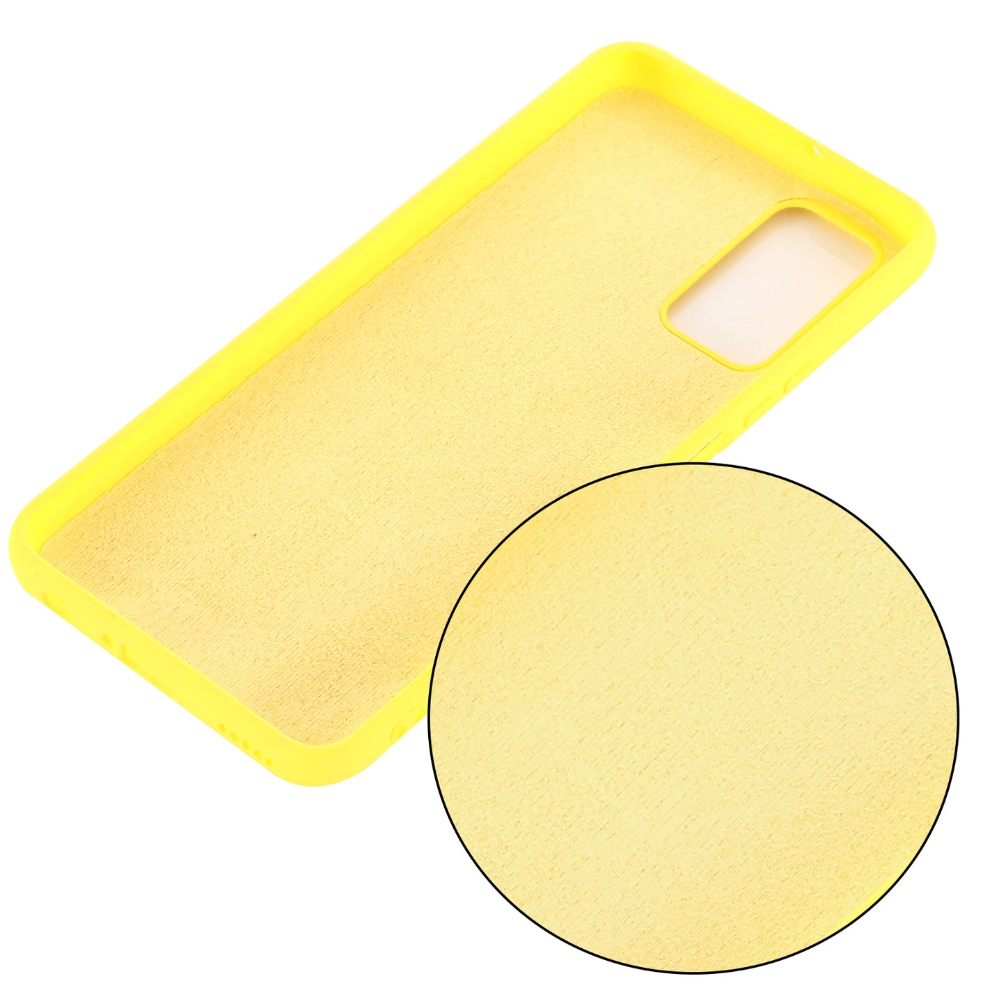 Liquid Silicone Soft Protection Case with Strap for Motorola Moto G9 Plus