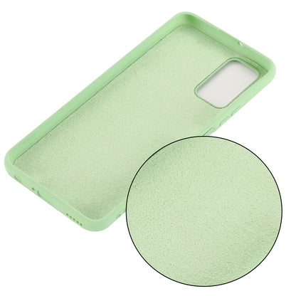 Liquid Silicone Soft Protection Case with Strap for Motorola Moto G9 Plus