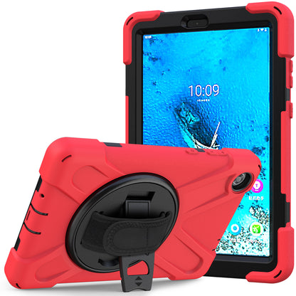 360° Swivel PC + Silicone Kickstand Tablet Case with Pen Slot Hand Band for Lenovo Tab M8 8" TB-8505F/8505X 2019