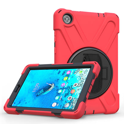 360Â° Swivel PC + Silicone Kickstand Tablet Case with Pen Slot Hand Band for Lenovo Tab M8 8" TB-8505F/8505X 2019