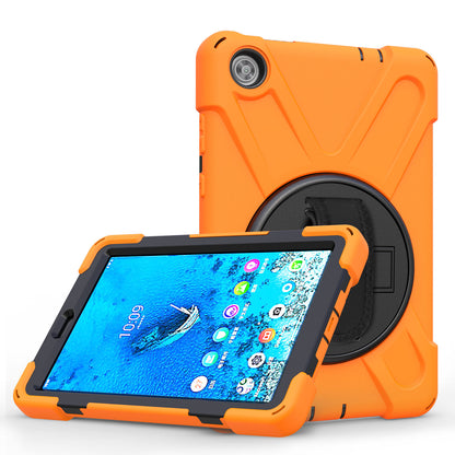 360Â° Swivel PC + Silicone Kickstand Tablet Case with Pen Slot Hand Band for Lenovo Tab M8 8" TB-8505F/8505X 2019