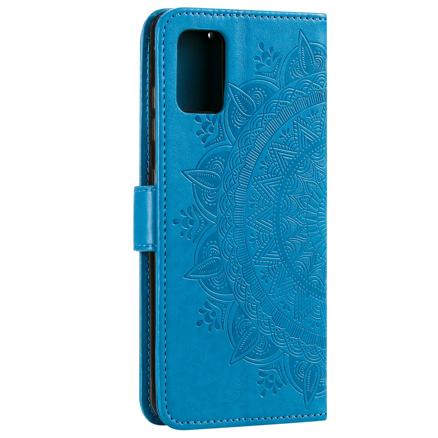 Imprint Flower Leather Case for Motorola Moto G9 Plus Wallet Stand Cover