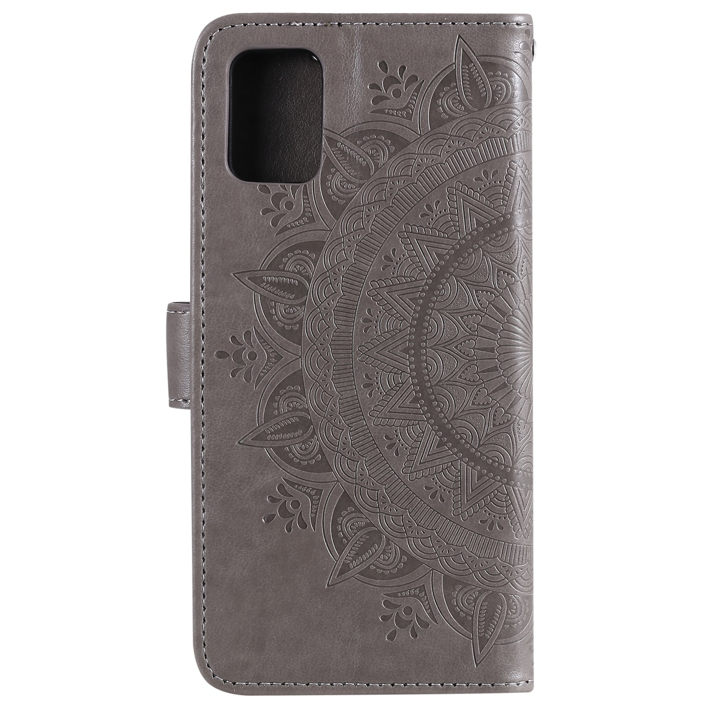 Imprint Flower Leather Case for Motorola Moto G9 Plus Wallet Stand Cover