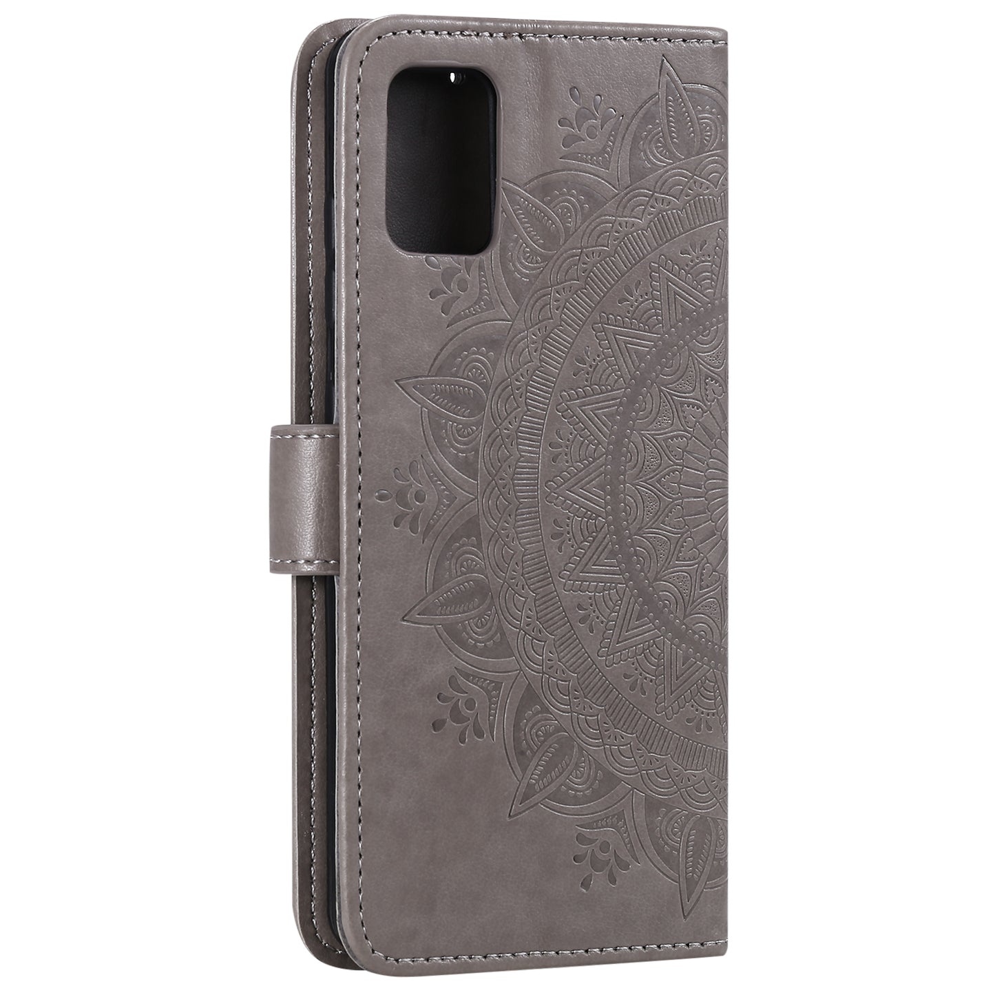 Imprint Flower Leather Case for Motorola Moto G9 Plus Wallet Stand Cover