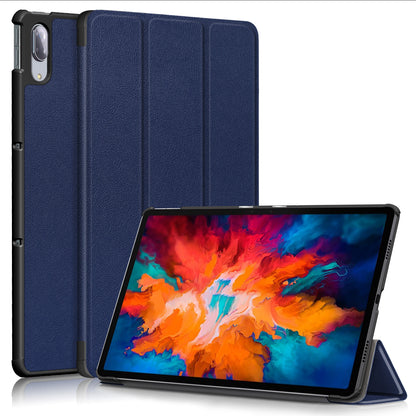 Tri-fold Sleep/Wake up Function Leather Stand Case for Lenovo Tab P11 Pro TB-J706F