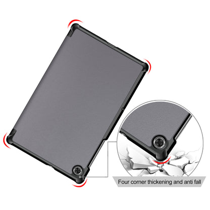 Tri-fold PU Leather Auto-wake/Sleep Smart Tablet Case for Lenovo Tab M10 HD Gen 2 TB-X306F / TB-X306X