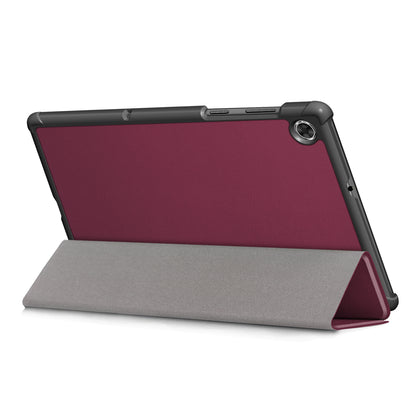 Tri-fold PU Leather Auto-wake/Sleep Smart Tablet Case for Lenovo Tab M10 HD Gen 2 TB-X306F / TB-X306X