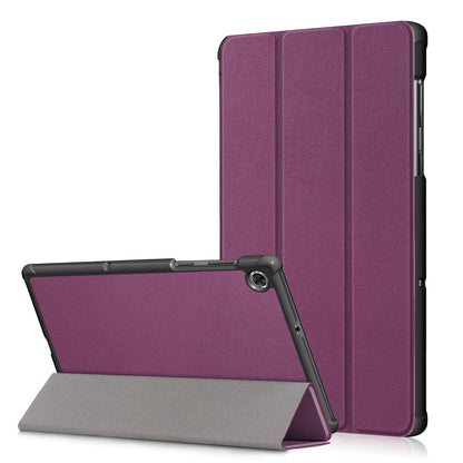 Tri-fold PU Leather Auto-wake/Sleep Smart Tablet Case for Lenovo Tab M10 HD Gen 2 TB-X306F / TB-X306X