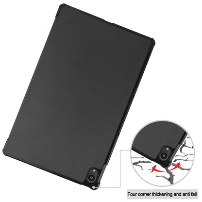 Tri-fold Leather Stand Tablet Case for Lenovo Tab P11 TB-J606F