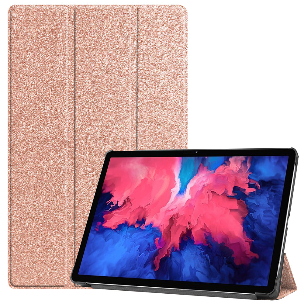 Tri-fold Leather Stand Tablet Case for Lenovo Tab P11 TB-J606F