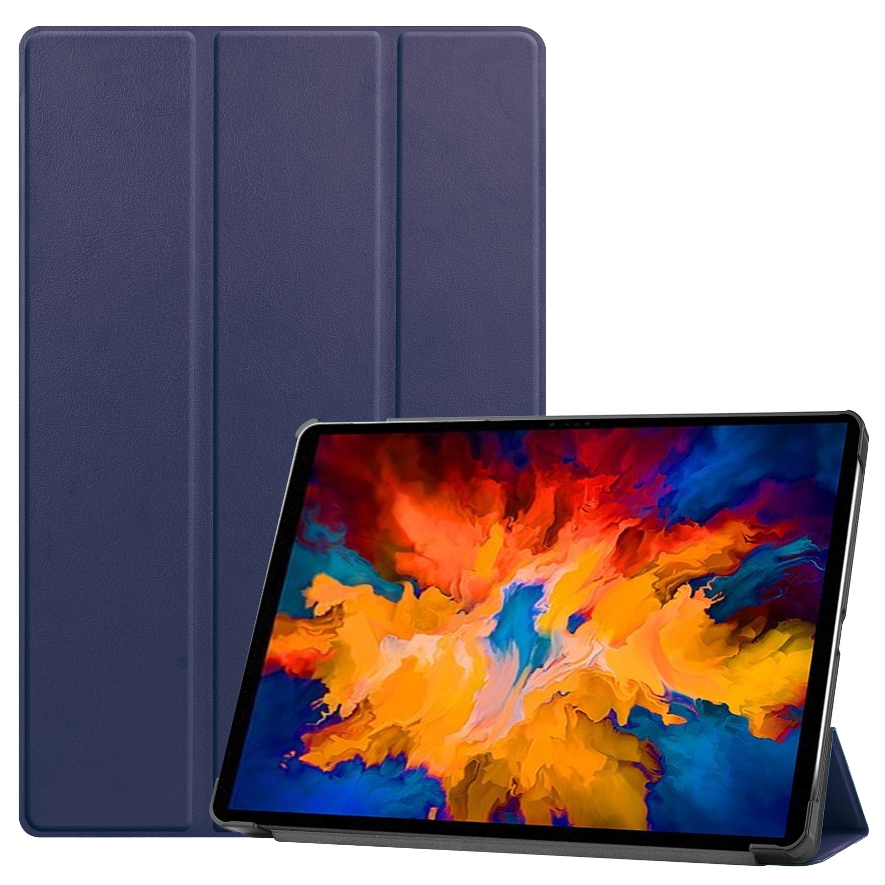 Stable Tri-fold Stand Leather Stand Tablet Case for Lenovo Tab P11 Pro TB-J706F