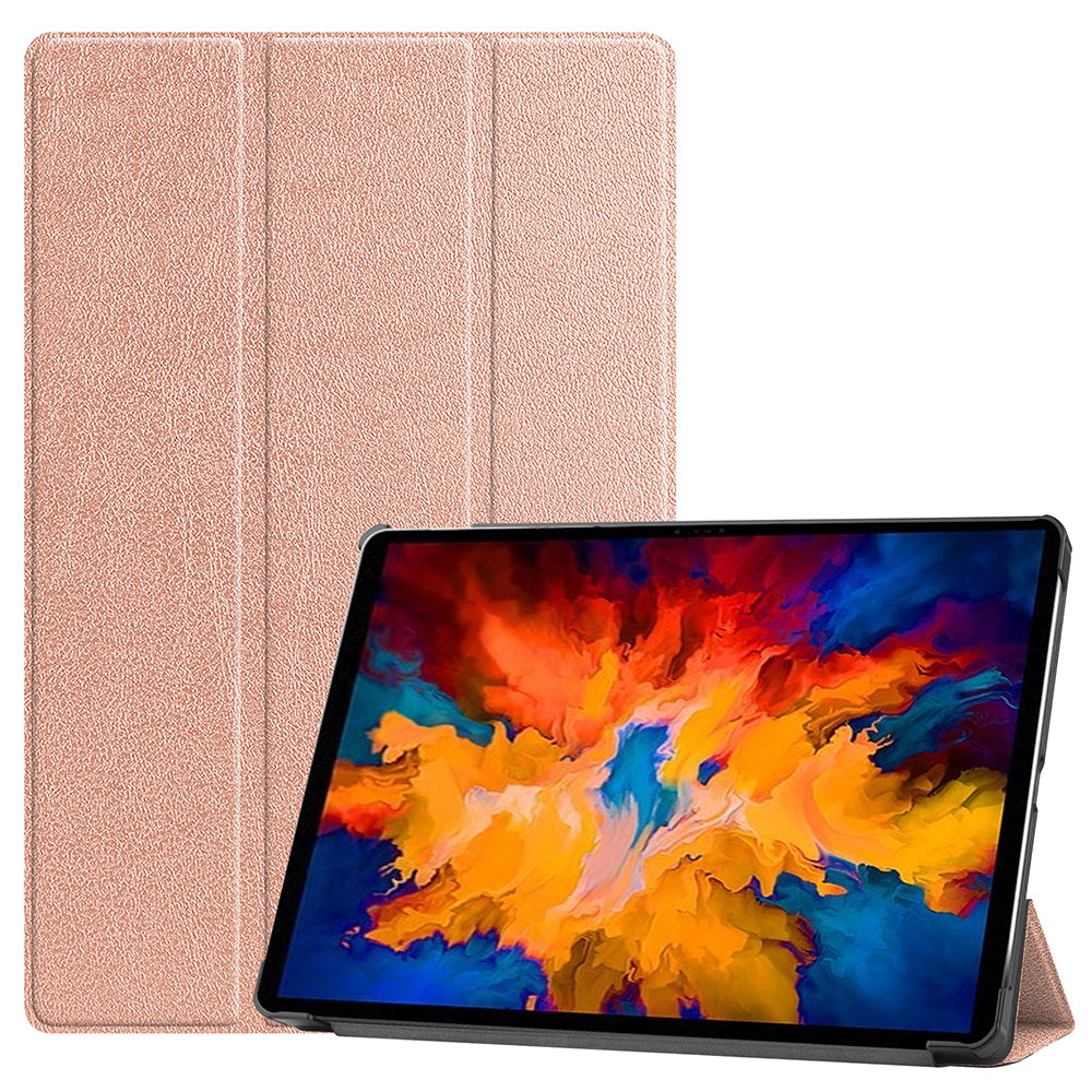 Stable Tri-fold Stand Leather Stand Tablet Case for Lenovo Tab P11 Pro TB-J706F