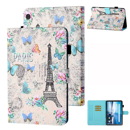 Card Holder Patterned Leather Stand Tablet Casing for Lenovo Tab M10 TB-X605F/X505F