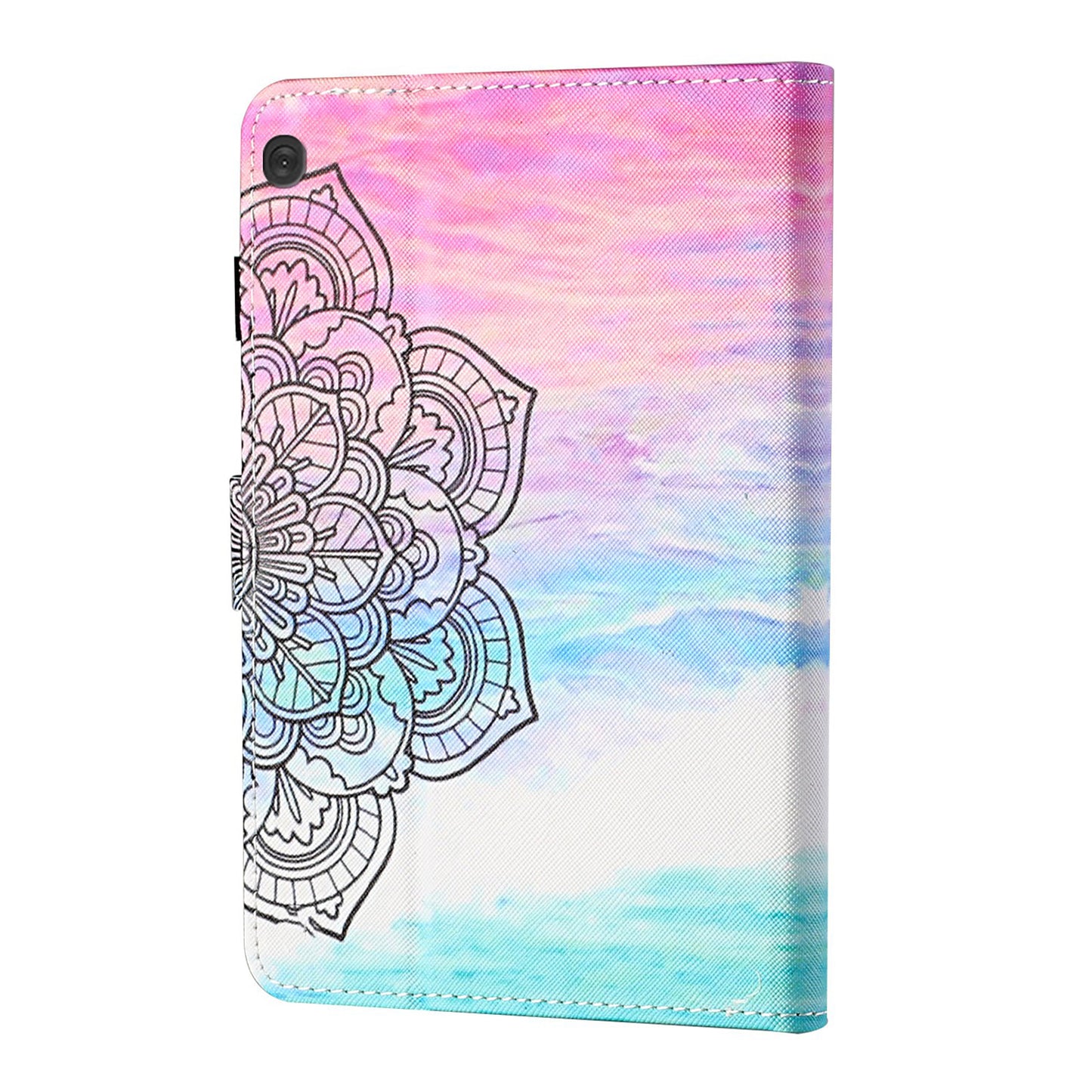 Card Holder Patterned Leather Stand Tablet Casing for Lenovo Tab M10 TB-X605F/X505F