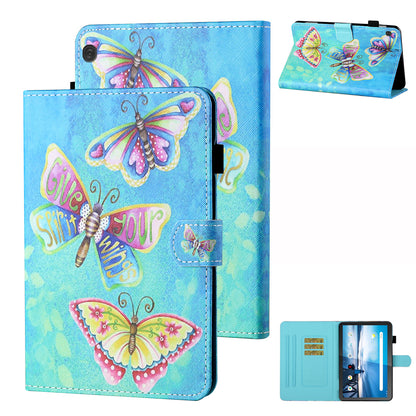 Card Holder Patterned Leather Stand Tablet Casing for Lenovo Tab M10 TB-X605F/X505F