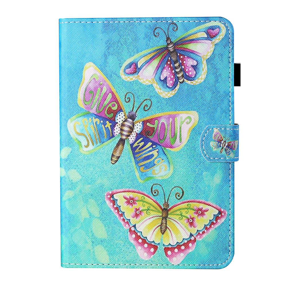 Card Holder Patterned Leather Stand Tablet Casing for Lenovo Tab M10 TB-X605F/X505F