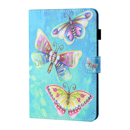 Card Holder Patterned Leather Stand Tablet Casing for Lenovo Tab M10 TB-X605F/X505F