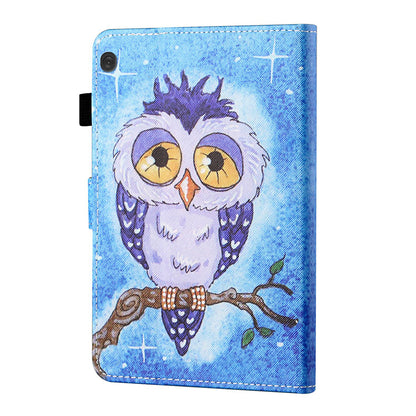 Card Holder Patterned Leather Stand Tablet Casing for Lenovo Tab M10 TB-X605F/X505F