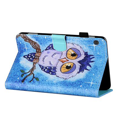 Card Holder Patterned Leather Stand Tablet Casing for Lenovo Tab M10 TB-X605F/X505F