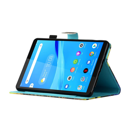 Stand Patterned Leather Card Holder Tablet Casing for Lenovo Tab M10 Plus X606F