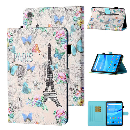 Auto Wake and Sleep Patterned Leather Card Holder Stand Tablet Casing for Lenovo Tab M10 HD Gen 2 TB-X306F / TB-X306X