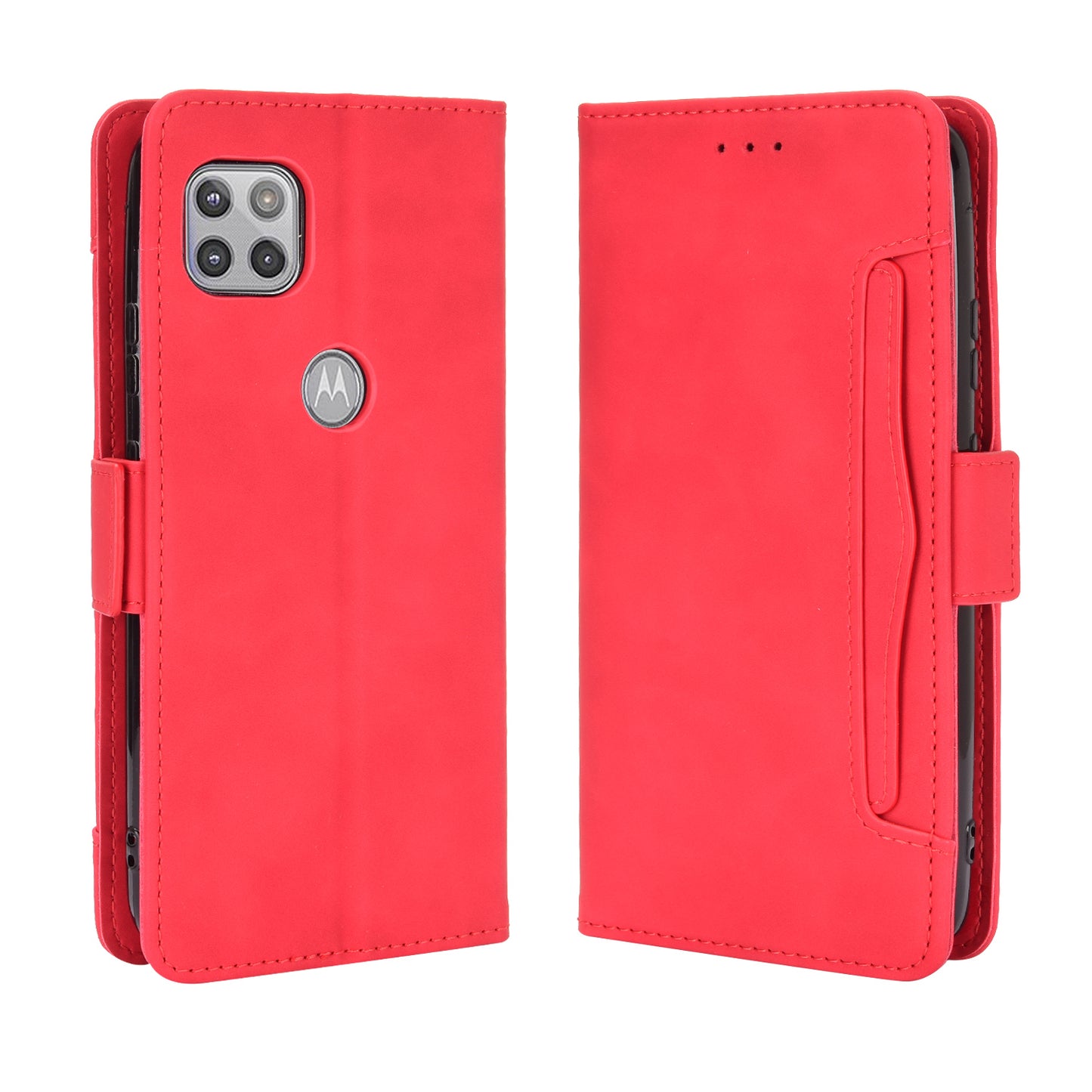 Multiple Card Slots Wallet Case Stand Leather Shell for Motorola Moto G 5G