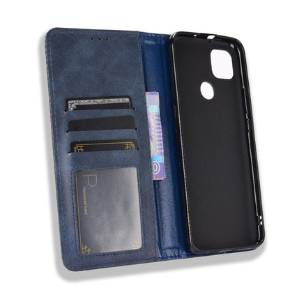 Magnetic Vintage Style Phone Case Wallet Stand Leather Cover for Motorola Moto G9 Power