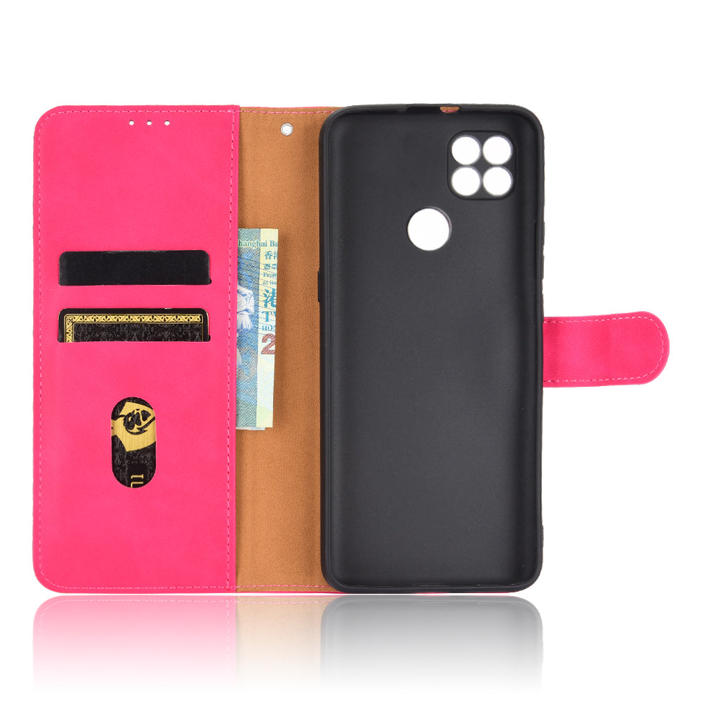 Delicate PU Leather Wallet Cell Phone Case for Motorola Moto G9 Power