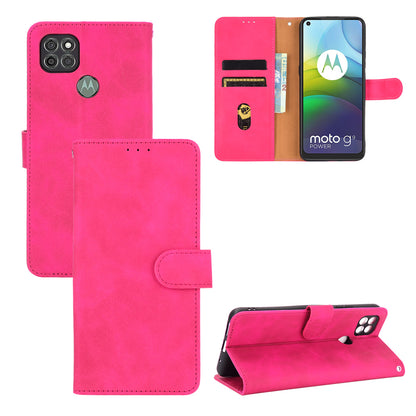 Delicate PU Leather Wallet Cell Phone Case for Motorola Moto G9 Power